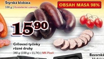 Štýrská klobása Kostelecké uzeniny