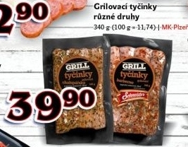Grilovací tyčinky Schneider