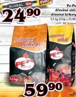 Uhlí dřevěné Pe-Po