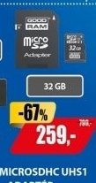 MicroSDHC 32GB CL10 UHS1 + adap. GOODRAM