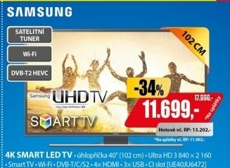 UE40JU6472 LED ULTRA HD LCD TV SAMSUNG