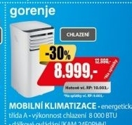 KAM 24F0PHH KLIMATIZACE MOBILNÍ GORENJE