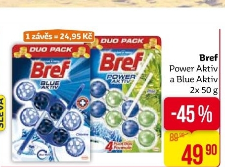 WC blok tuhý Power Aktiv Bref