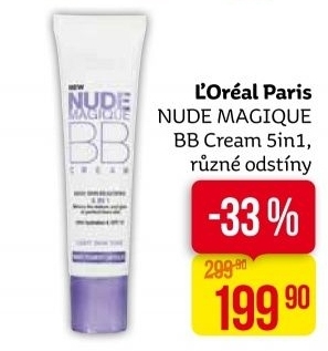 BB Cream 5v1 Nude Magique L'oreal