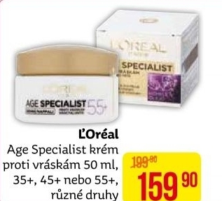 Krém pleťový proti vráskám Age Specialist L'oréal