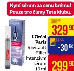 Sérum pleťové proti vráskám Revitalift Filler L'Oréal