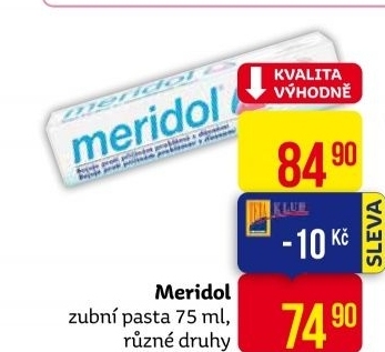 Pasta na zuby Meridol