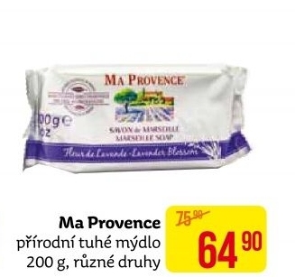 Tuhé mýdlo Ma Provence