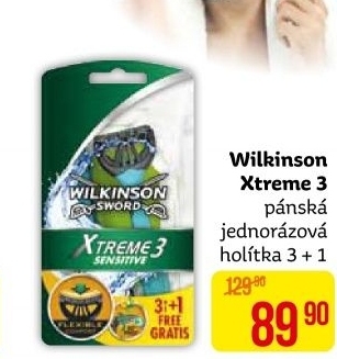 Holítka jednorázová pánská Xtreme 3 Wilkinson