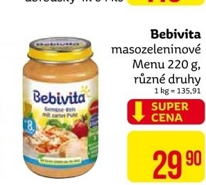 Příkrm masozeleninový Bebivita