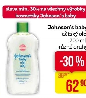 Olej tělový dětský Baby Johnson's