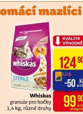 Granule pro kočky Whiskas