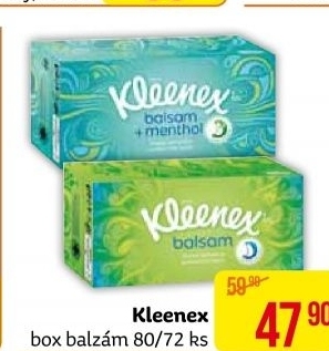 Kapesníčky papírové Balsam Kleenex - box