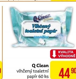 Toaletní papír vlhčený Q Clean