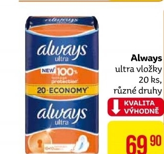 Vložky dámské Ultra Always