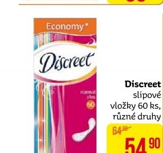 Vložky dámské slipové Discreet