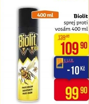 Přpravek proti vosám sprej Plus Biolit