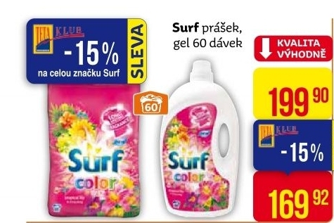 Prací gel Surf