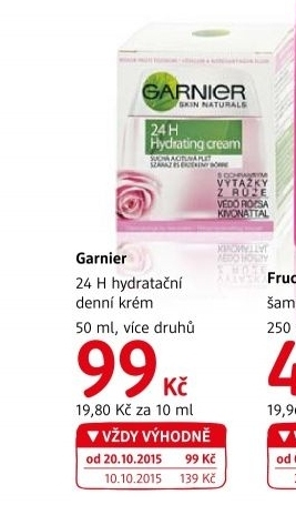 Krém pleťový hydratační 24H Garnier