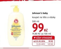 Koupel na tělo a vlásky dětská Baby Johnson's