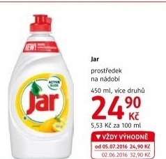 Prostředek na nádobí Jar