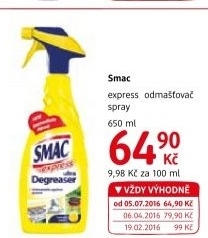 Odmašťovač Smac Express
