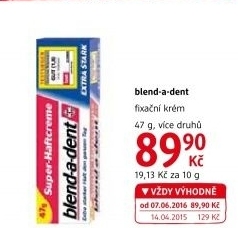 Fixační krém na zubní protézu Blend-a-dent