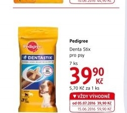 Pamlsky pro psy Denta Stix Pedigree