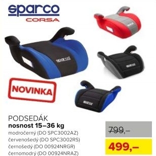 Podsedák 15-36 kg, modro-černý