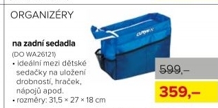 Organizér na zadní sedadla CURVE