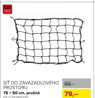 Síť do zavazadlového prostoru CarFace