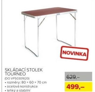 Stolek skládací TOURNEO