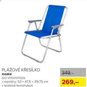 Plážové křesílko, modré