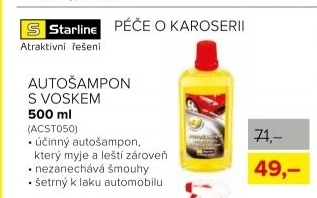 Autošampon s voskem Starline, 500 ml