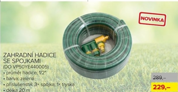 Zahradní hadice se spojkami GARDEN, délka 20 m