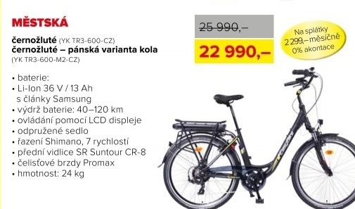 Elektrokolo EASYBIKE Move černo-žluté
