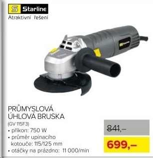 Úhlová průmyslová bruska Starline