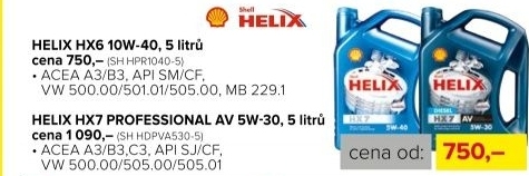 Motorový olej Shell Helix 10W-40, 5 l