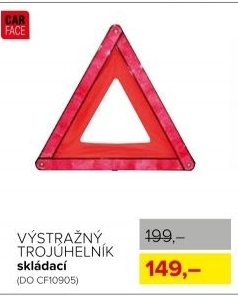 Trojúhelník výstražný CarFace, skládací