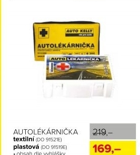 Autolékárnička, plastová