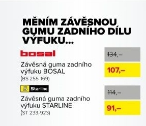 Závěsná guma uchycení výfuku BOSAL