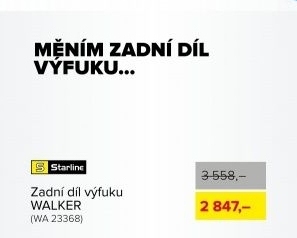 Zadní tlumič výfuku WALKER