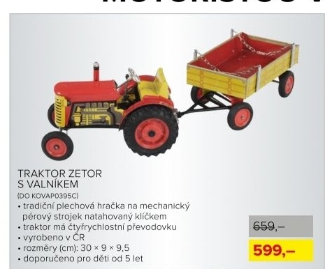 Traktor ZETOR s valníkem
