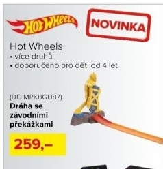 Hot Wheels dráha závodní překážky