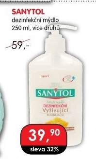 Tekuté dezinfekční mýdlo Sanytol