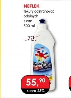 Těkutý odstraňovač skvrn Neflek Smacchio Tutto Madel