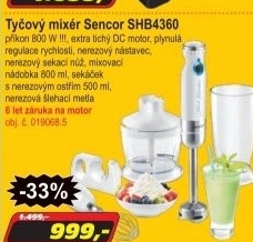Tyčový mixér Sencor SHB4360