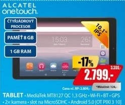 OT PIXI 3 10 IPS 8GB 1G GPS A5.0 ALCATEL