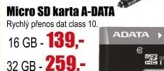 Karta micro SDHC A-DATA 16 GB