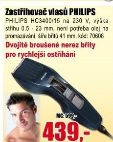 Zastříhávač vlasů Philips
